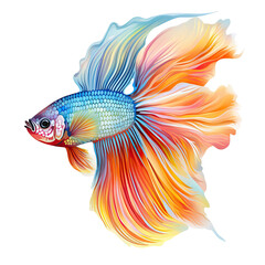 Fototapeta premium fish transparent background, isolated