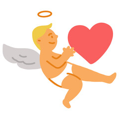 cupid with heart