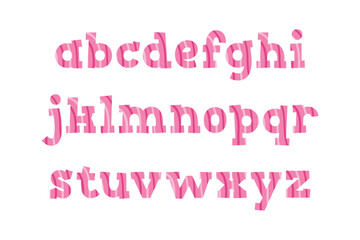 Versatile Collection of Pink Harmony Alphabet Letters for Various Uses