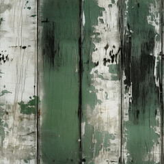 distressed black dark green white wood background created with Generative Ai