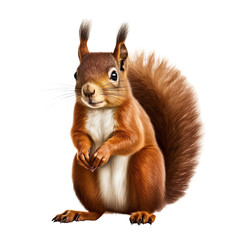  Squirrel isolated on transparent background