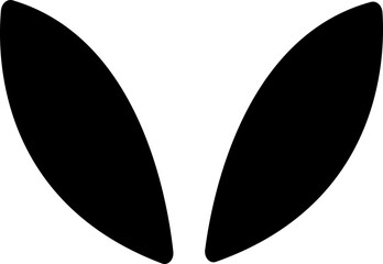 Bunny ears silhouette