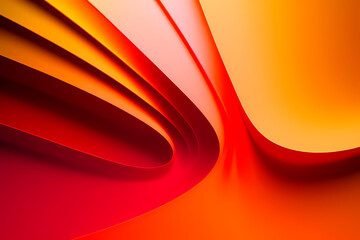 Light Orange Red Wave Background, Abstract geometric background with liquid shapes. Vector illustration.
