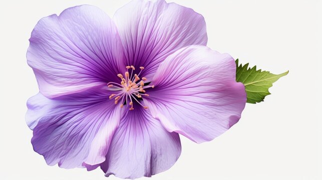 Big purple flower isolated on white background isolated on white background,. Created using Generative AI Technology