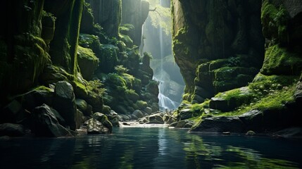 Fototapeta premium waterfall in the forest