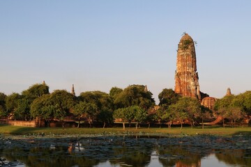 Beautiful ruins of Ayutthaya – Thailand - obrazy, fototapety, plakaty