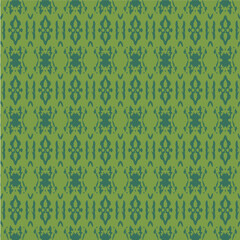 Blue and white watercolor ornament painted with watercolor on paper.