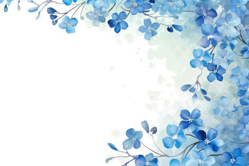 Fototapeta na wymiar Wedding flower background illustration design nature floral art watercolor background decorative card frame spring