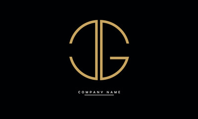 Obraz premium CG, GC, C, G Abstract Letters Logo Monogram