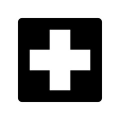 Obraz premium Cross medical icon