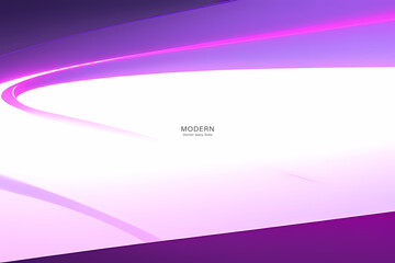 Fototapeta premium Light Purple Wave Background, Abstract geometric background with liquid shapes. Vector illustration.