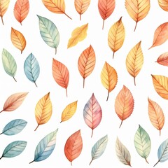 Obraz premium watercolor leaf pattern