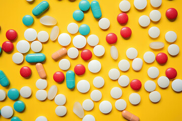 Medicine treatment health antibiotic pill painkiller background capsule drugs medication vitamin prescription pharmacy background
