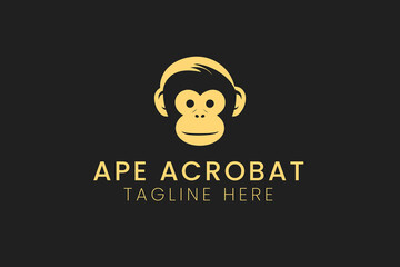 monkey, monkey head, wild life, cute animal, logo, clipart, vector, sublimation, monogram, design