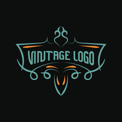 Vintage frame logo. Antique label. Suitable for studio, barber shop, drinking label, fashion, brewing, salon, shop, signage.