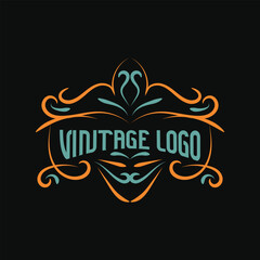 Vintage frame logo. Antique label. Suitable for studio, barber shop, drinking label, fashion, brewing, salon, shop, signage.