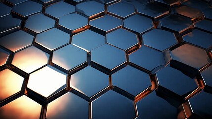 Shiny technological tiles, computer background, modern technology banner