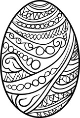 Easter egg icon. Easter day festival. Vector illustration. AI generated illustration.