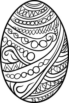 recommend clip art: Easter egg icon. Easter day festival. Vector illustration. AI generated illustration.