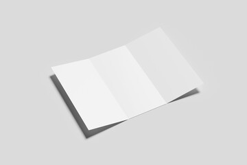 trifold blank  a4