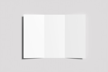 trifold blank  a4