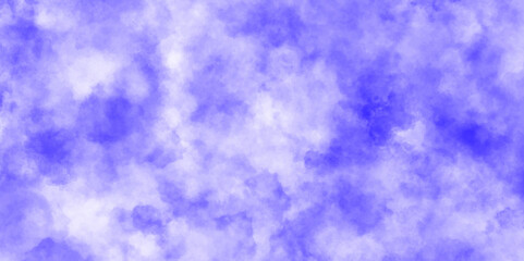 Sky blue background with air clouds. vast blue sky and white fluffy clouds. watercolor texture grunge.  Paranormal sky blur mystic smoke, clouds for movie.