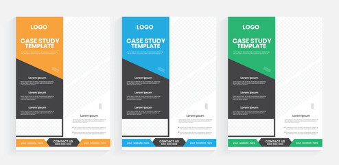 Case study a4 flyer design, Corporate marketing flier proposal design, Business vertical unique case study template, latest flyer, editorial leaflet design