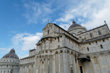 Fototapeta na wymiar Pisa Cathedral and Baptistry . Tuscany, Italy