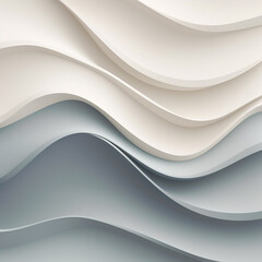 Abstract Wave Pattern on White Background