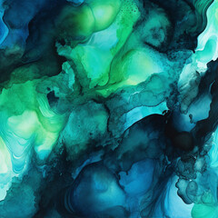 Abstract Blue and Green Reef Backgrounds