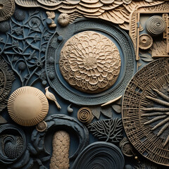 Abstract Ocean Seashell Texture