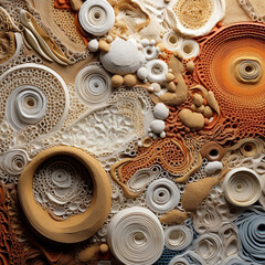 Abstract Ocean Seashell Texture