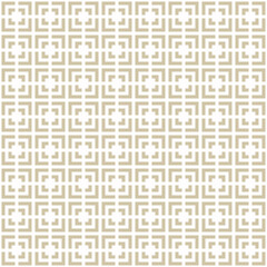 Golden vector seamless pattern with squares, arrows, grid, net, lattice, mesh. Abstract geometric texture. Gold and white modern geometrical background. Simple minimal luxury ornament. Repeated design