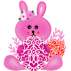 Happy Easter rabbit  Easter bunny 