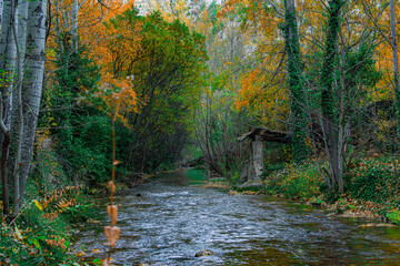 Paseo fluvial río guadalaviar en albarracín	