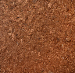 Coconut Coir compost background.