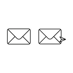 Paper plane, Send Message, Email Send icon vector. Trendy Flat style for graphic design, Web site.