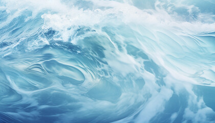 Obraz premium Abstract water ocean wave teal texture Blue and white