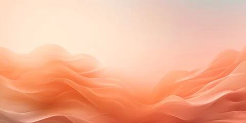 Poster Abstract background with peach colored waves.Wallpaper or presentation backdrop. © syhin_stas