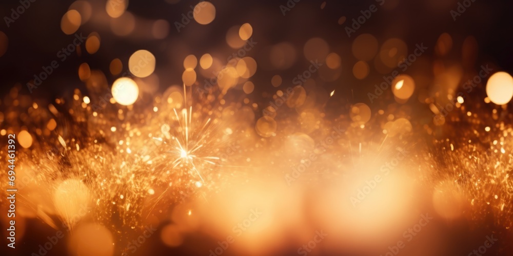 Aufkleber A sparkler illuminating a field of grass. Perfect for celebrations and adding a festive touch to any occasion
