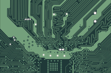 Motherboard microchip circuit board background, 