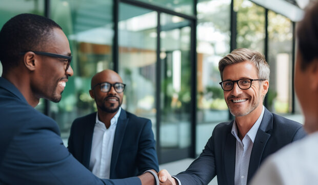 Beautiful homosexual job candidate in an inclusive and fair  job interview. Diversity, equity, inclusion, and belonging in business.