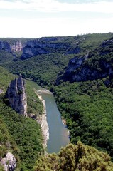 Fototapeta na wymiar The Gorges of Ardeche in the South of France, Europe
