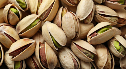 Background Overflowing with Luscious and Flavorful Pistachios