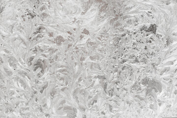 cold patterns on the glass