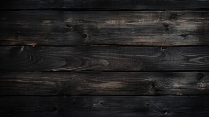 Naklejka premium Planks wooden background or wood grain black texture
