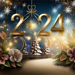 2024 Delight: Poster to Usher in a Year of Happiness