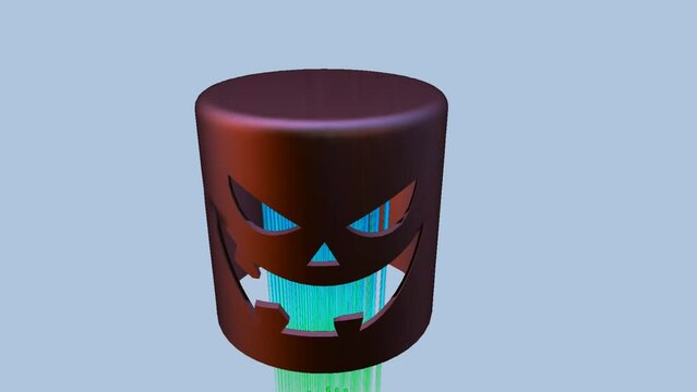 CFD simulation Computational fluid dynamics - Pumpkin Head airflow simulation