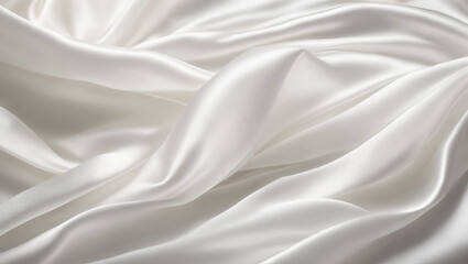 Obraz premium white, shiny, luxury silk fabric background