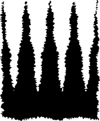 Jagged rectangles collection. Set of black grunge element, shapes with jagged edges. Torn paper...